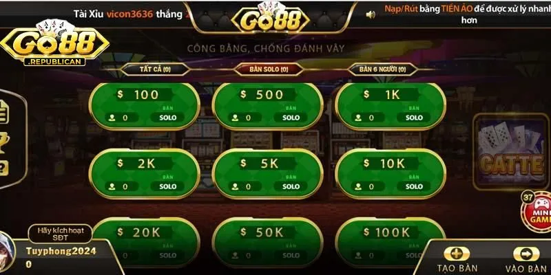 Đăng nhập Go88 và chọn lựa phương thức nạp tiền phù hợp